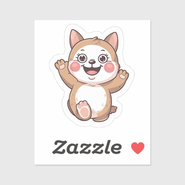 Cat Sticker,,Cute Cat Sticker,,Kawaii Cat Sticker, Aufkleber (Blatt)