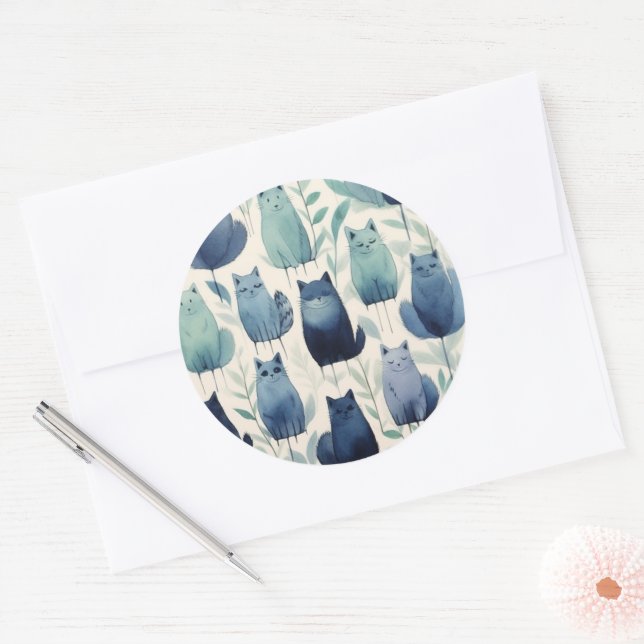 Cat Sticker Set für Geschenke und Handwerkskunst (Umschlag)