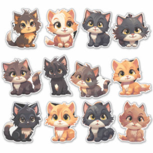 Cat Stickers die Aufkleber
