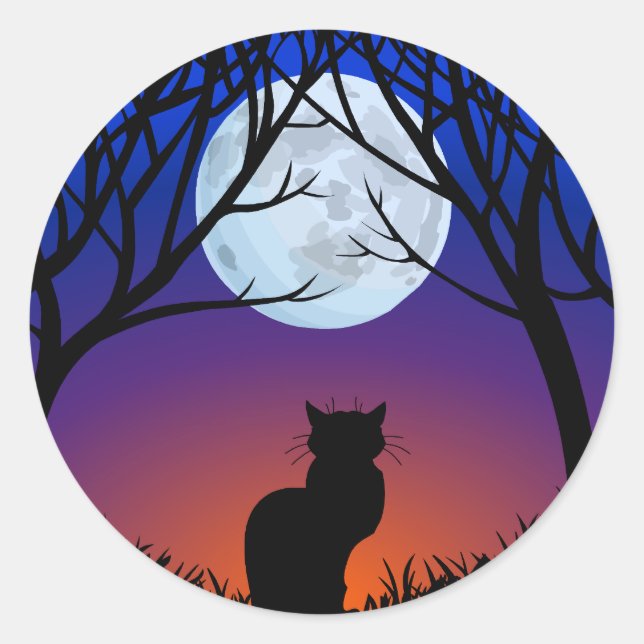 Cat Stickers Fun Halloween Cat Stickers (Vorderseite)
