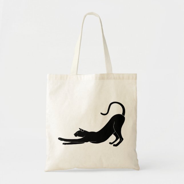 Cat Stretching Tragetasche (Vorne)