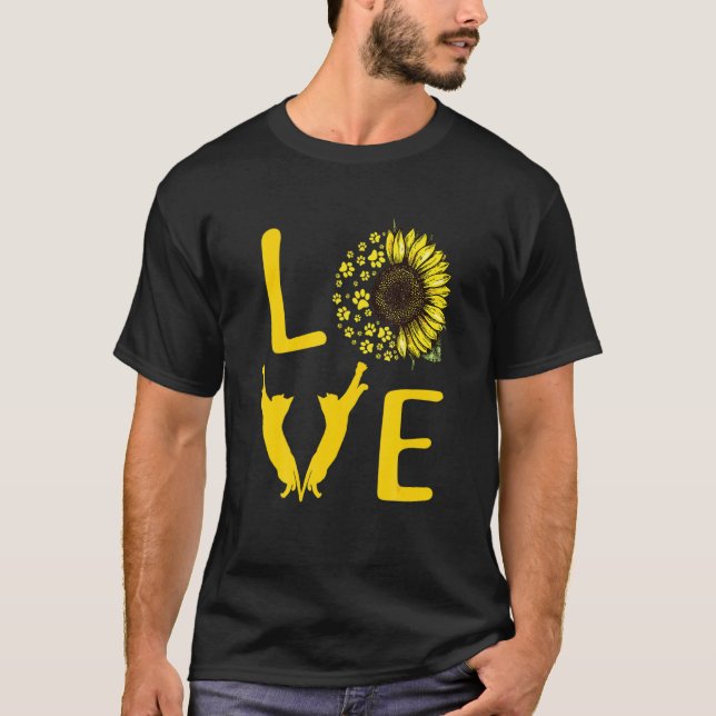 Cat Sunflower  For Cat  Cat Mom Men Women T-Shirt (Vorderseite)