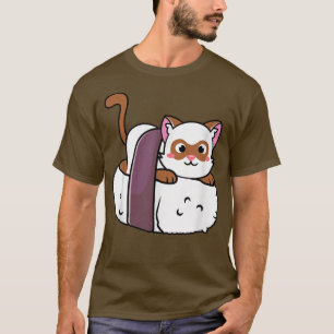 Cat Sushi Anime Kawaii Neko für Mädchen und Teenag T-Shirt
