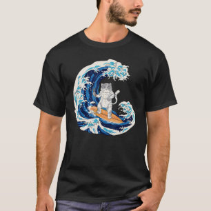 Cat Sushi Welle 2022 Für Mann Frau T-Shirt