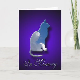 Cat Sympathy Card   Verlust der Heimat-Katze Karte
