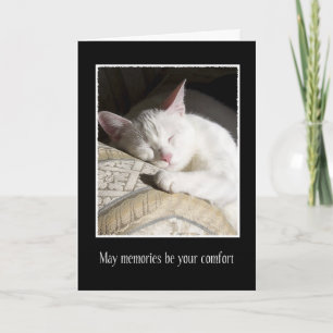 Cat Sympathy Loss of Pet Card Karte