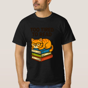 Cat T - Shirt buchen - Ideal für Cat & Book Lover