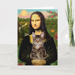 CAT (Tabby) - Mona Lisa Karte