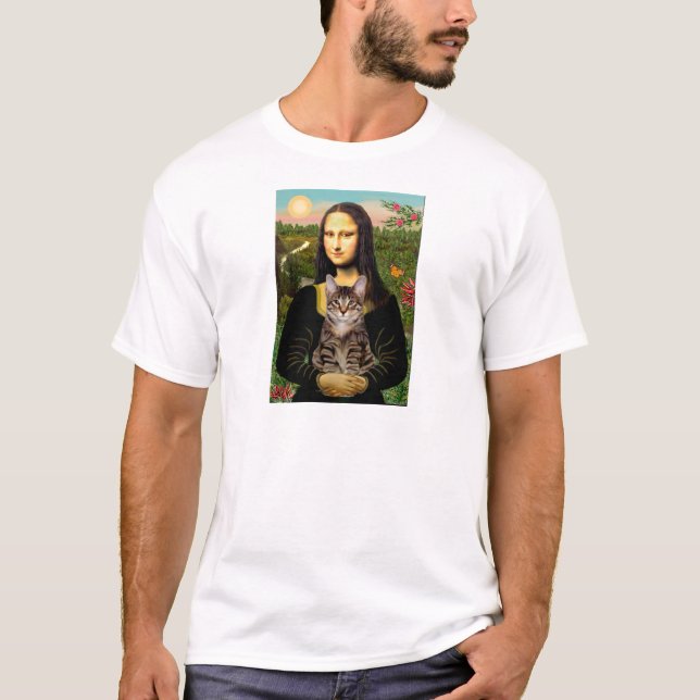 CAT (Tabby) - Mona Lisa T-Shirt (Vorderseite)