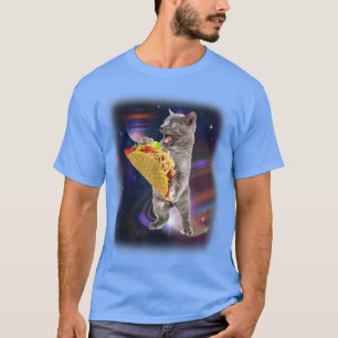 Cat Taco im Weltraum Funny für Katzen und Taco Lie T-Shirt