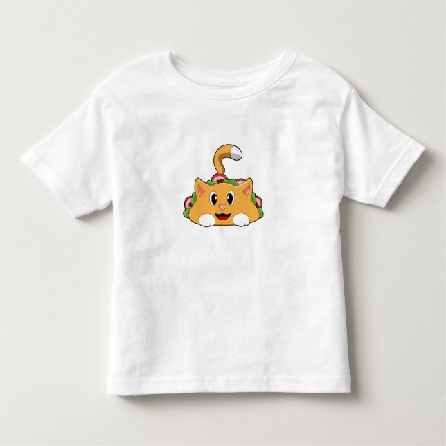 Cat Taco Kleinkind T-shirt (Vorderseite)