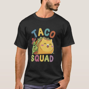 Cat Taco Squad Cinco De Mayo Mexikanische Party Fi T-Shirt