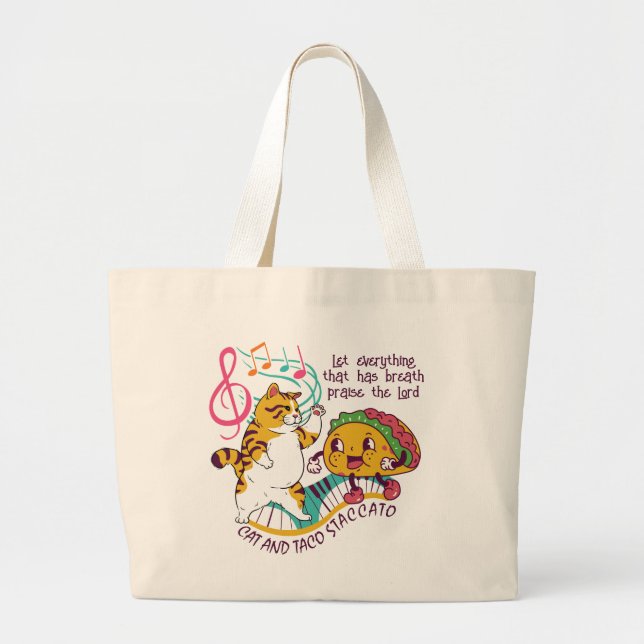 CAT TACO STACCATO CHRISTLICH JUMBO STOFFBEUTEL (Vorne)