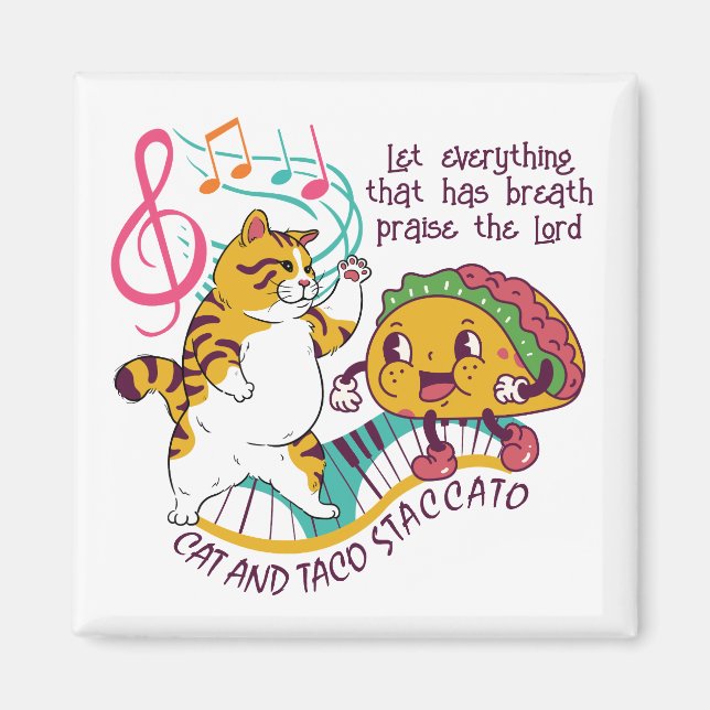 CAT TACO STACCATO CHRISTLICH MAGNET (Vorne)
