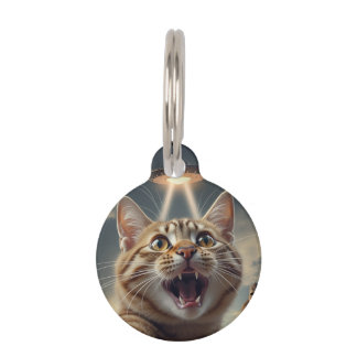  Cat Taking Selfie with UFO and Bigfoot Funny Gift Haustiermarke