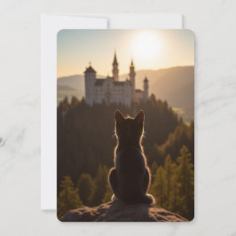 Cat Tales and Castles - Felinis bayerische Flucht Feiertagskarte