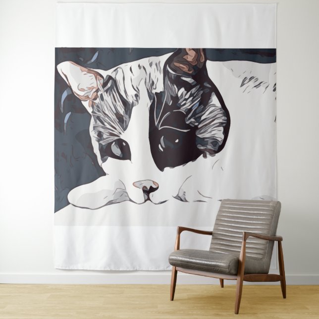 Cat Tapestry Wandteppich (Beispiel)