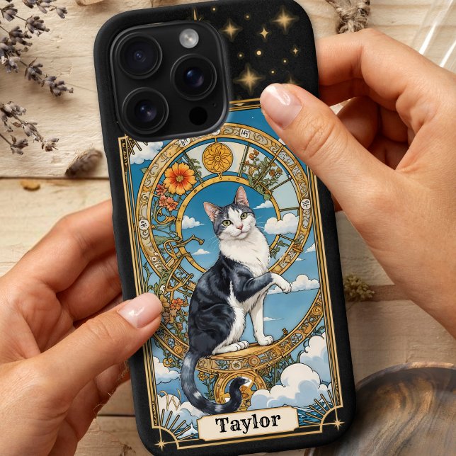 Cat Tarot Card iPhone 16 Pro Fall Case-Mate iPhone Hülle (Cat Tarot Card Personalized iPhone 16 Pro Case)