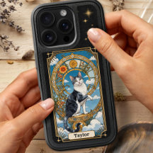 Cat Tarot Card Personalisiert iPhone 16 Pro Fall