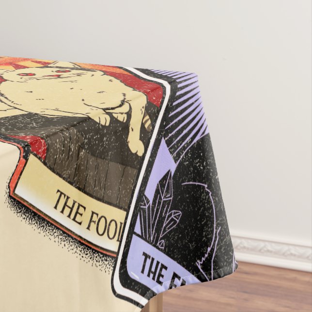 Cat Tarot Cards - Halloween Kaiserin. Hermit, Narr Tischdecke (Beispiel)