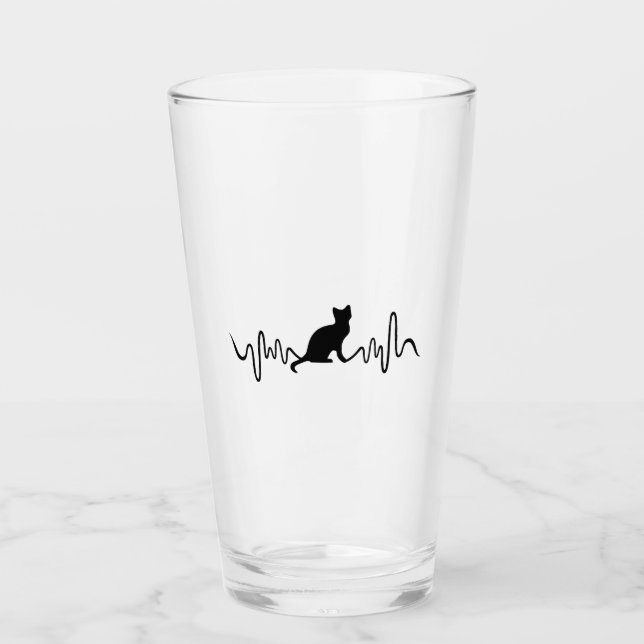 Cat Tasse - Cat Heartbeat Tasse (Vorderseite)