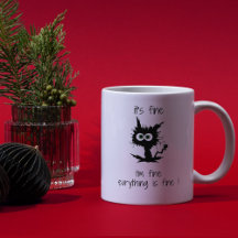 Cat Tasse Es ist gut, ich bin gut, alles ist in Or
