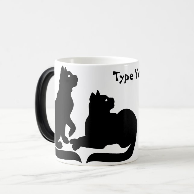 Cat Tasse Kaffee Cup personalisierte Mug Cat Lover (Vorderseite Links)