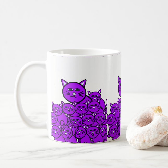Cat-Tasse Kaffeetasse (Mit Donut)