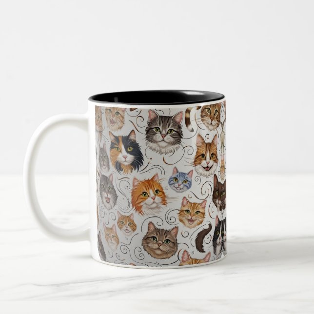 Cat-Tasse Zweifarbige Tasse (Links)