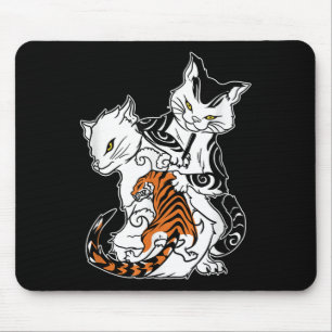Cat Tattoo Lover Monmon Japanisch Hand Tattoing Mousepad