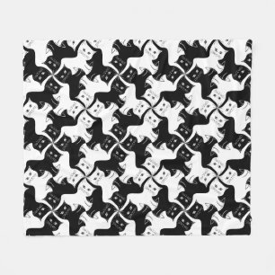 Cat Tessellation Blanket Fleecedecke
