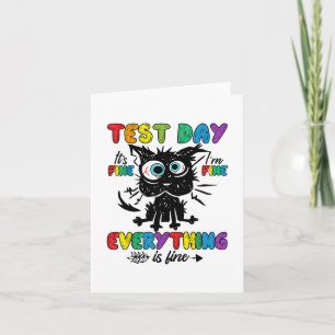 Cat Test Day Es ist schön Im schönen Alles ist gut Karte