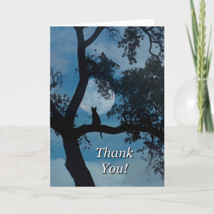 Cat Thank You Card for Vet, Veterinarian Service Dankeskarte