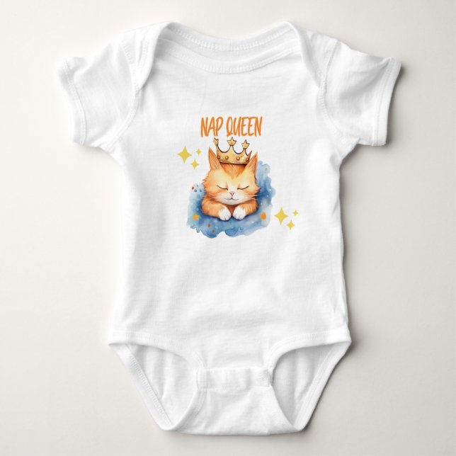 Cat Theme Baby Body Anzug Baby Strampler (Vorderseite)