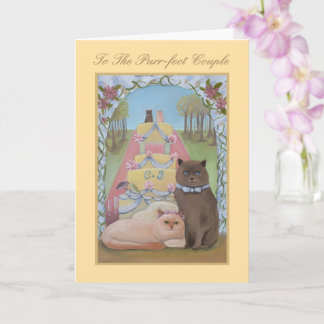 Cat Theme Hochzeit Herzlichen Glückwunsch Faltkart Karte