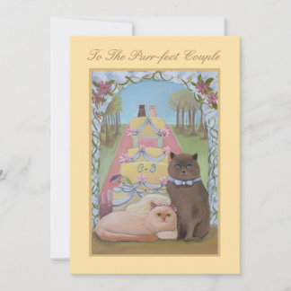 Cat Theme Hochzeit Herzlichen Glückwunsch Flat Car