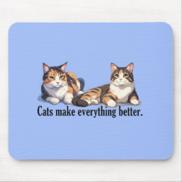 Cat Theme Mousepad mit ansprechender Farbe