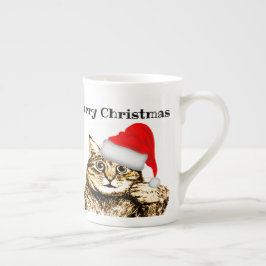Cat Theme Personalisiert Frohe Weihnachts-Tasse Prozellantasse