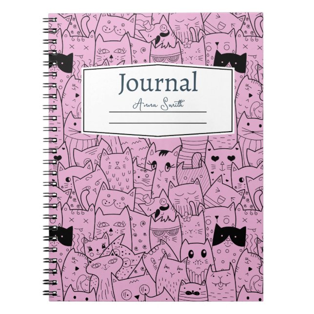 Cat Themed Annual Notizblock (Vorderseite)