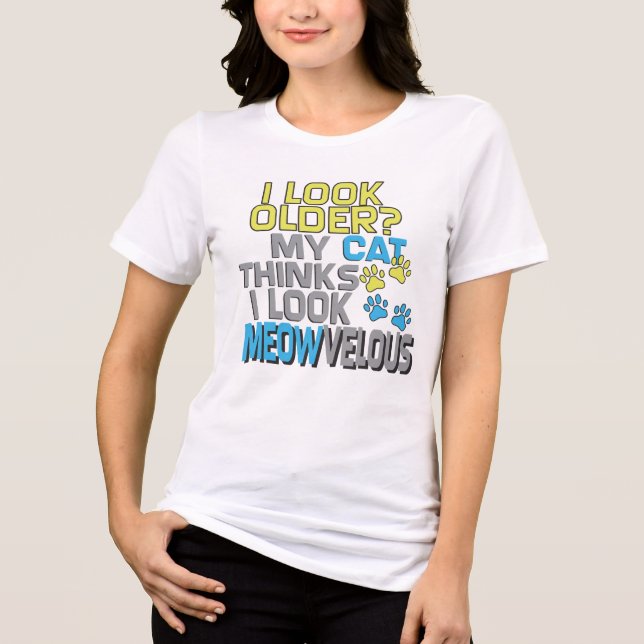 Cat themed Funny Birthday T - Shirt (Vorderseite)