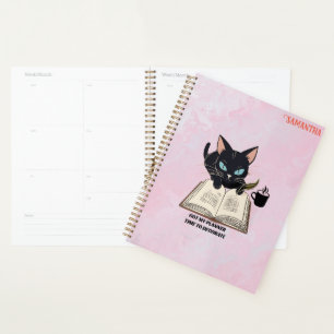 Cat-Themed Planer, Black Cat Mama Custom [Jahr] Planer
