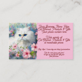 Cat Themed Products & Gifts Kitty Shop Sales Etsch Visitenkarte