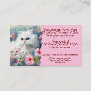 Cat Themed Products & Gifts Kitty Shop Sales Etsch Visitenkarte