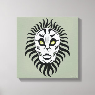 Cat Themed Skull Designated Original Art Leinwanddruck