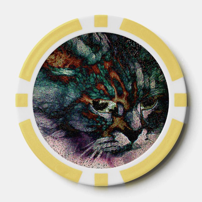 Cat to Tiger Poker Chip (Vorderseite)