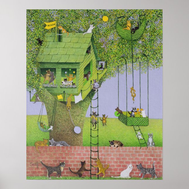 Cat Tree House Poster (Vorne)