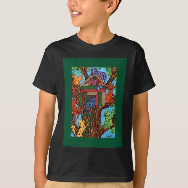 Cat Tree House T-Shirt (Vorderseite)
