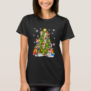 Cat Tree Weihnachten Weihnachtsmannmütze Xmas T-Shirt