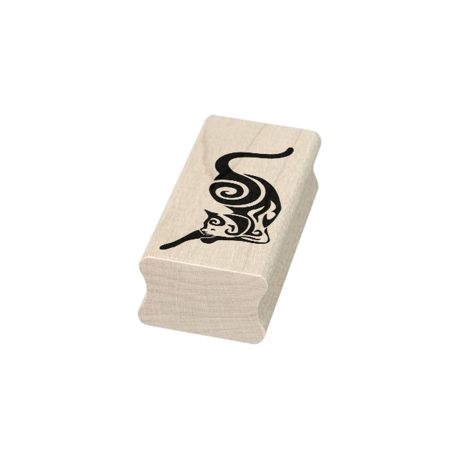 Cat Tribal Domestic Feline Stretch Gummistempel (Stempel)