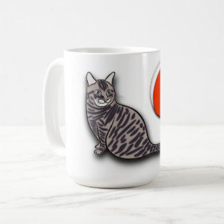 Cat trifft den Vollmond Kaffeetasse